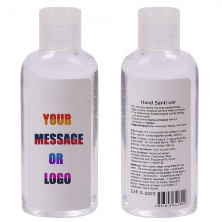 2 oz 60 ml 62% Alcohol Clear Hand Sanitizers
